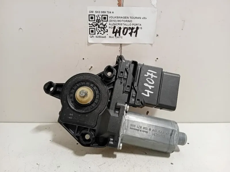 Motorino Alzacristallo Porta POST DX 5K0 959 704 A Volkswagen Touran III 2010