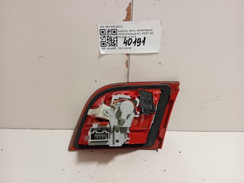 Fanale INT POST SX 8P4 945 093 D Audi A3 8PA Sportback 2010