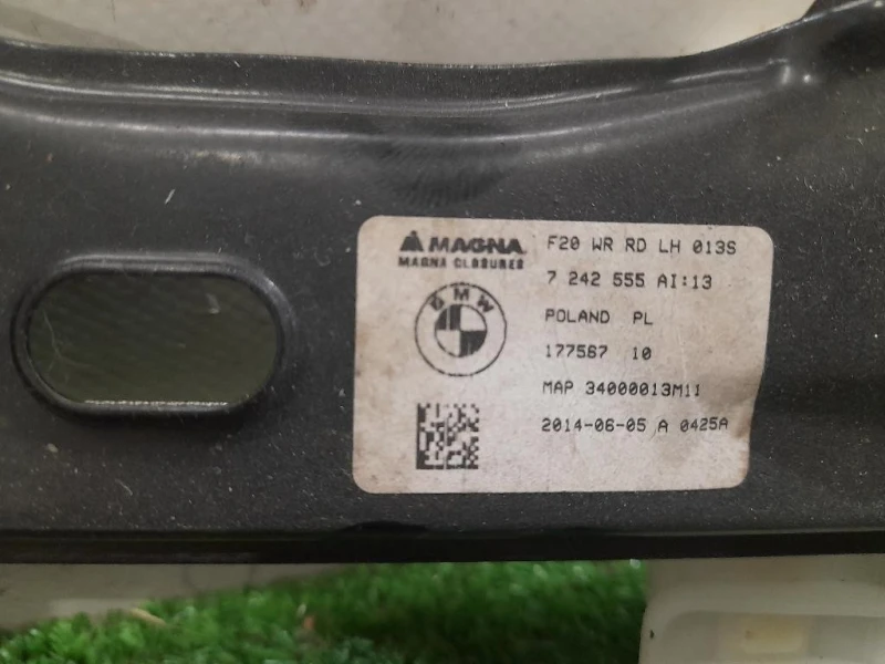 Motorino Alzacristallo Porta POST SX 7242555 Bmw Serie 1 F20 Berlina 2012