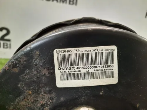 Servofreno Cpompa Freno ANT A4514300008 Smart Fortwo Cabrio 451 2007