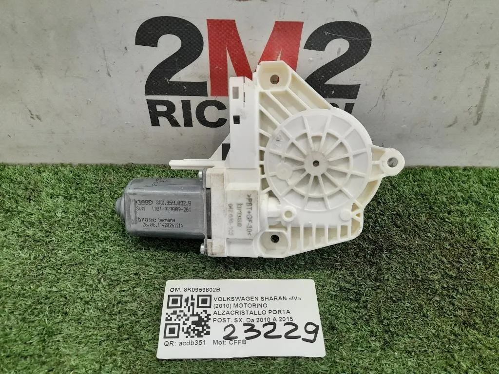 Motorino Alzacristallo Porta POST SX 8K0959802B Volkswagen Sharan IV 2010