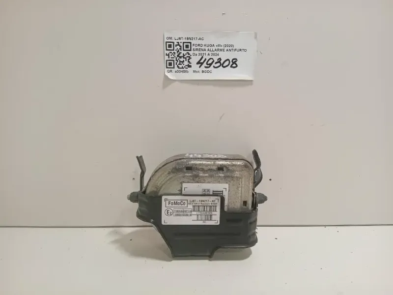 Sirena Allarme Antifurto LJ6T-19N217-AC Ford KUGA III 2020