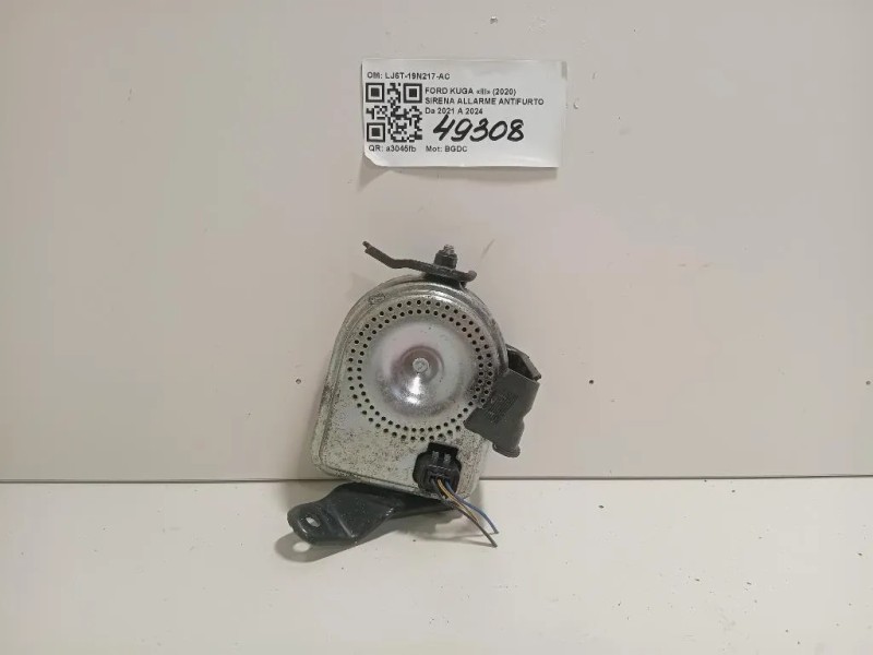 Sirena Allarme Antifurto LJ6T-19N217-AC Ford KUGA III 2020