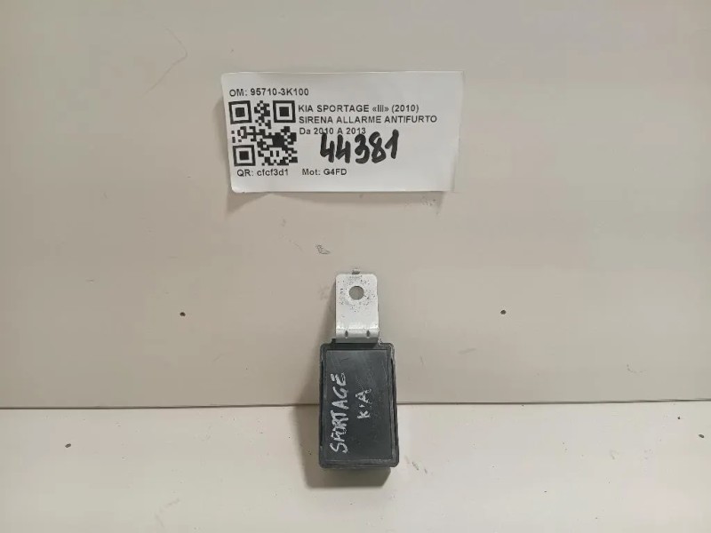 Sirena Allarme Antifurto 95710-3K100 Kia Sportage III 2010