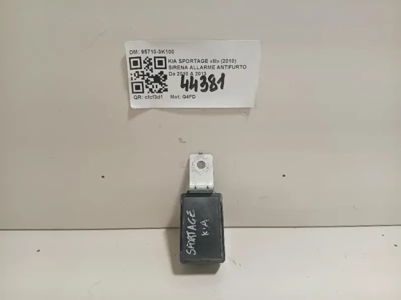 Sirena Allarme Antifurto 95710-3K100 Kia Sportage III 2010