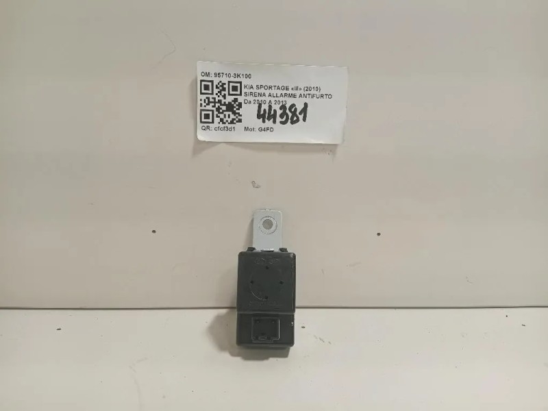 Sirena Allarme Antifurto 95710-3K100 Kia Sportage III 2010