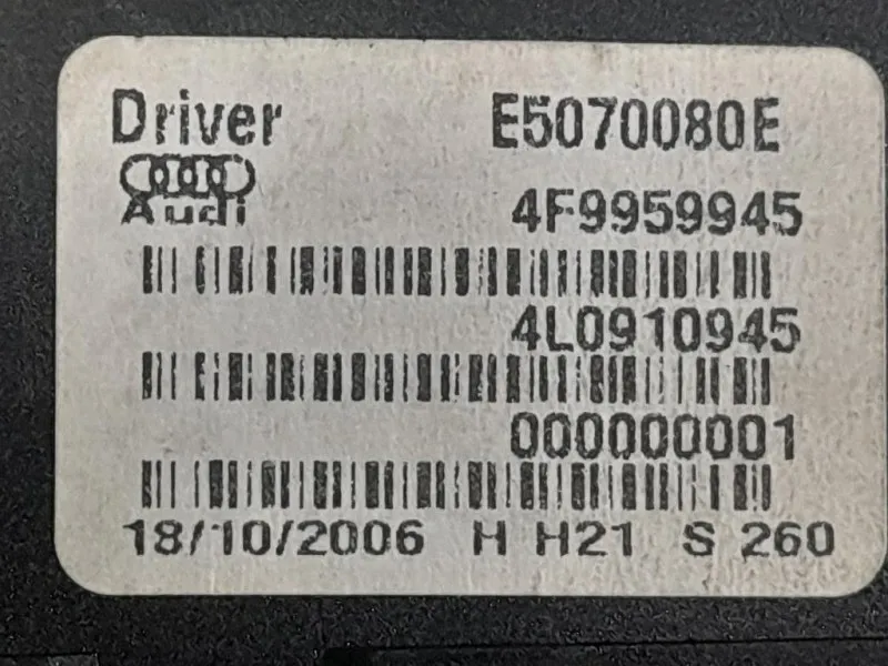 Motorino Apertura Automatica Portello SX 4F9959945 Audi Q7 4LB 2009