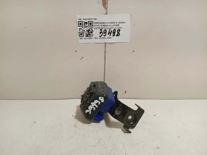 Sirena Allarme Antifurto A0038207726 Mercedes Classe B W246 2012