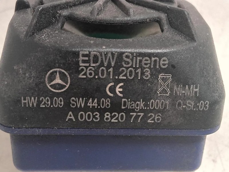Sirena Allarme Antifurto A0038207726 Mercedes Classe E W212 2013