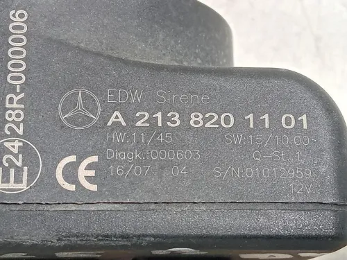 Sirena Allarme Antifurto A2138201101 Mercedes Classe GLE W166 2015
