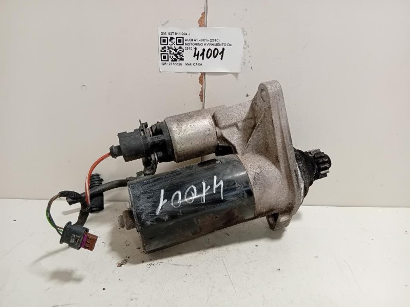 Motorino Avviamento 02T 911 024 J Audi A1 8X1 2010