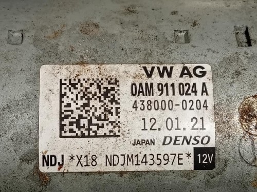 Motorino Avviamento 0AM 911 024 A Audi A1 8XA Sportback 2012