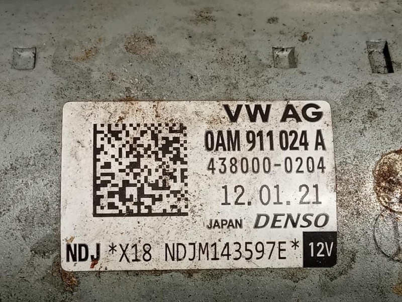 Motorino Avviamento 0AM 911 024 A Audi A1 8XA Sportback 2012