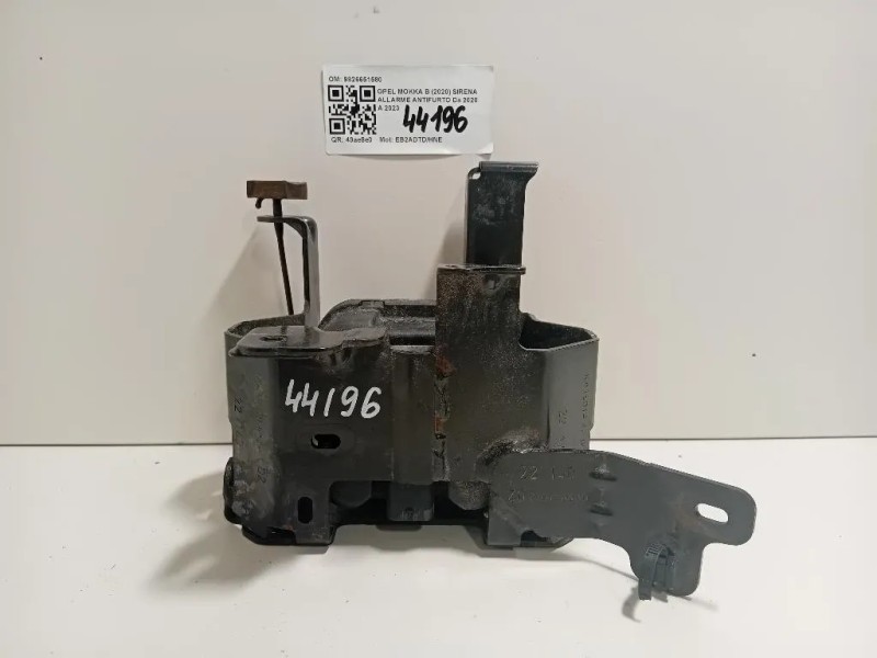 Sirena Allarme Antifurto 9826651580 Opel Mokka B 2020