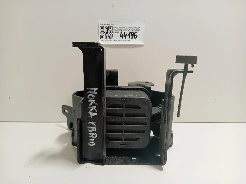 Sirena Allarme Antifurto 9826651580 Opel Mokka B 2020