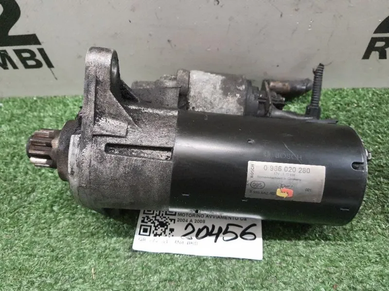 Motorino Avviamento 0986020280 Audi A3 8P1 2004