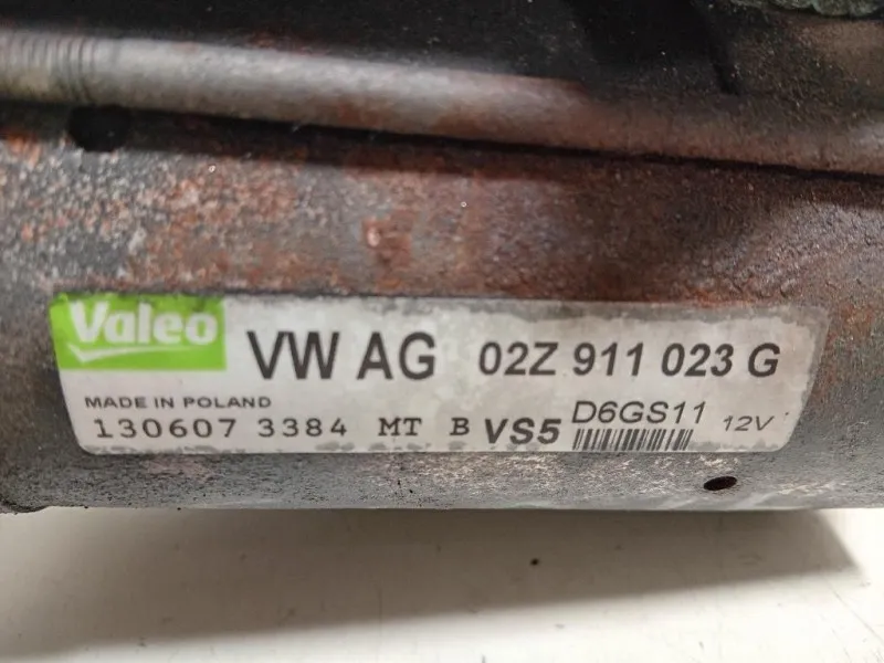 Motorino Avviamento 02Z 911 023 G Audi A3 8PA Sportback 2004