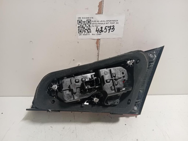 Fanale INT POST SX 8V4 945 075 Audi A3 8VA Sportback 2012
