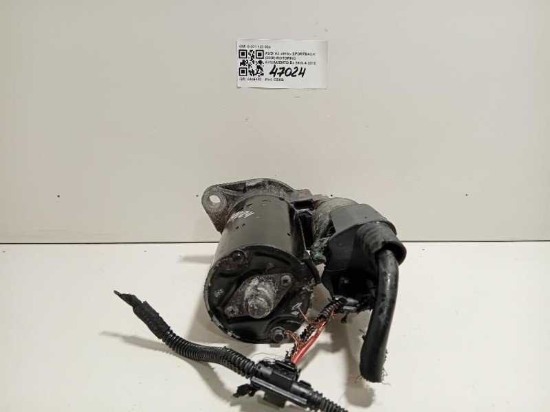 Motorino Avviamento 0 001 123 038 Audi A3 8PA Sportback 2008