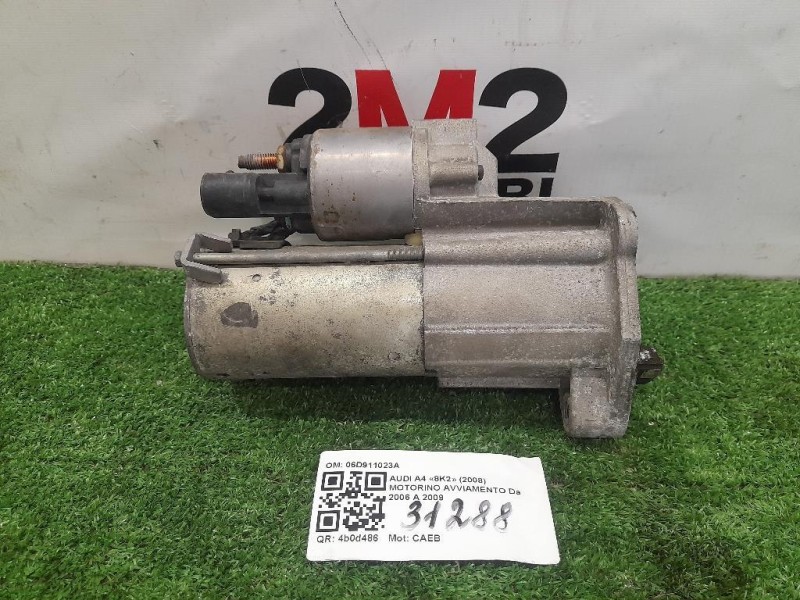Motorino Avviamento 06D911023A Audi A4 8K2 2008
