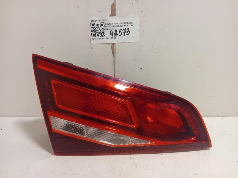 Fanale INT POST SX 8V4 945 075 Audi A3 8VA Sportback 2012