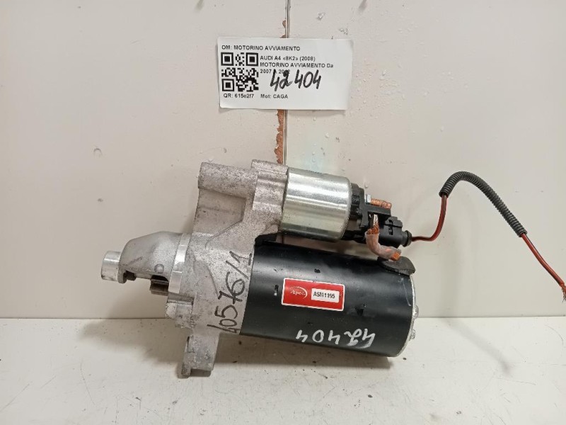 Motorino Avviamento 03L911021G Audi A4 8K2 2008