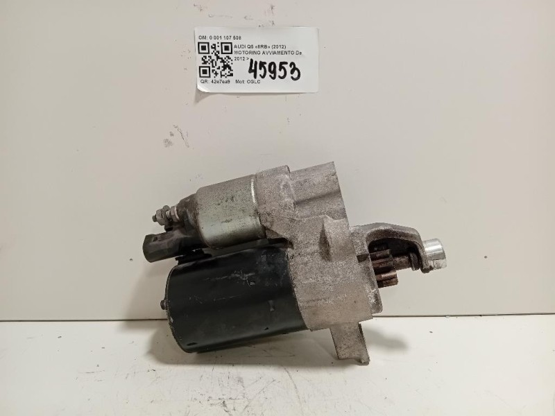 Motorino Avviamento 0 001 107 508 Audi Q5 8RB 2012