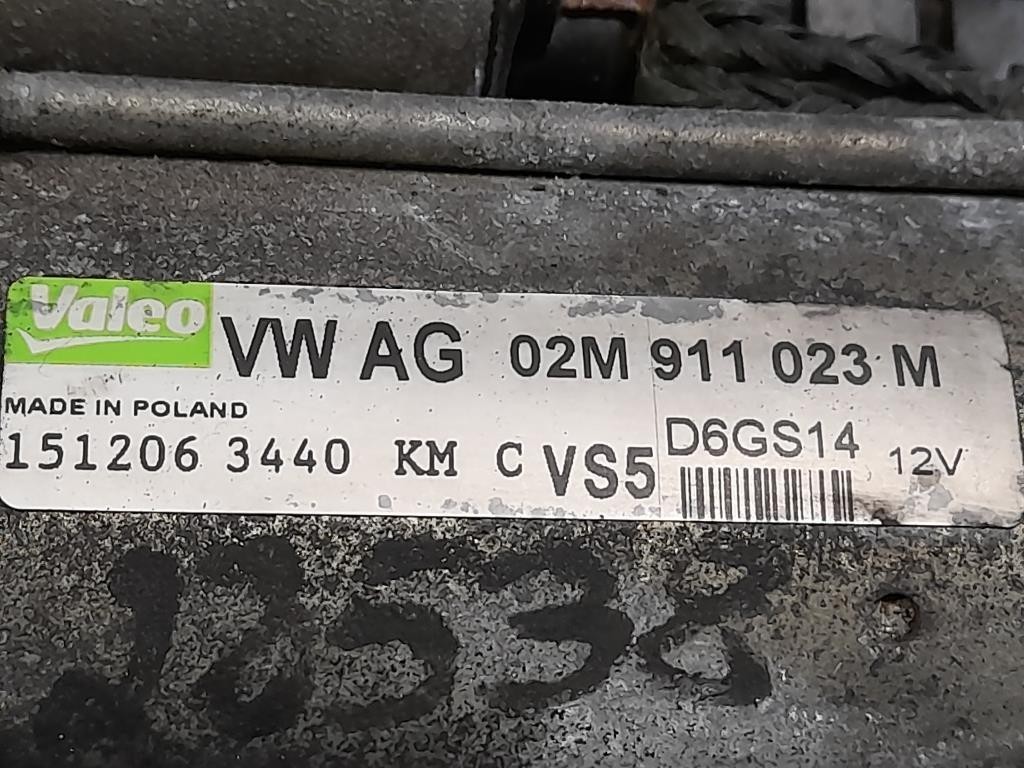 Motorino Avviamento 02M911023M Audi TT 8J3 2007