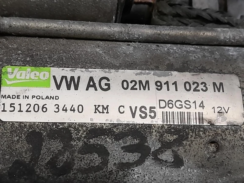 Motorino Avviamento 02M911023M Audi TT 8J3 2007