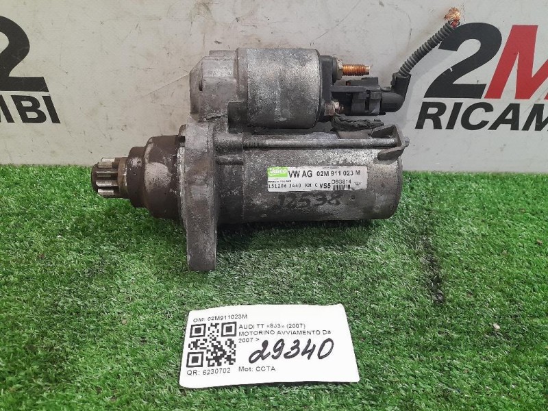 Motorino Avviamento 02M911023M Audi TT 8J3 2007