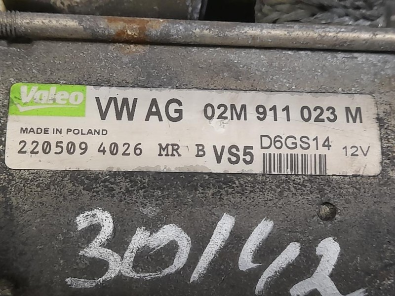 Motorino Avviamento 02M911023M Audi TT 8J3 2007