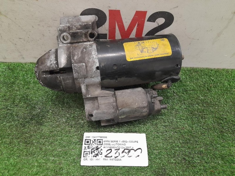 Motorino Avviamento 12417798006 Bmw Serie 1 E82 Coupe 2005