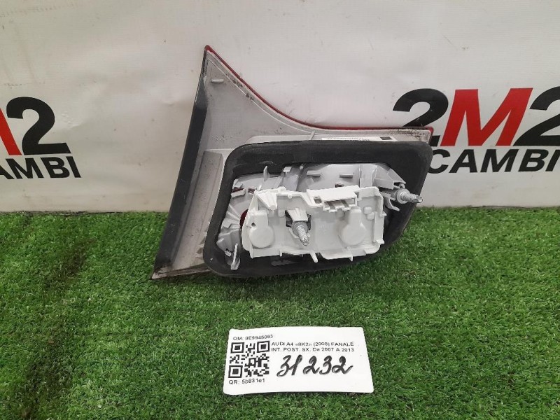 Fanale INT POST SX 8E9945093 Audi A4 8K2 2008