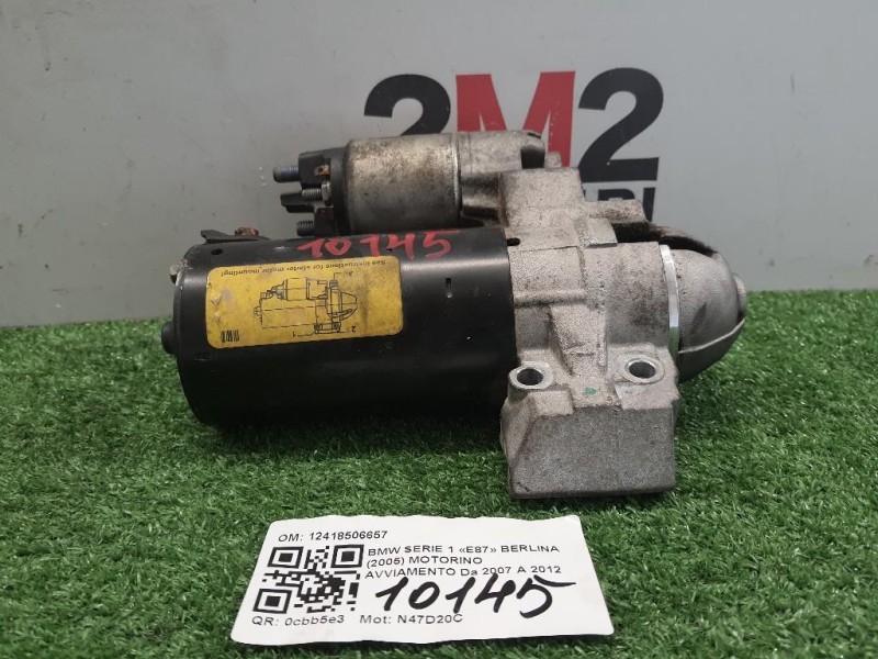 Motorino Avviamento 12418506657 Bmw Serie 1 E87 Berlina 2005