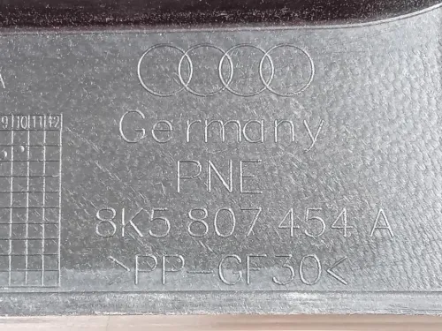 Sostegno Interno Paraurti POST SX 8K5 807 454 A Audi A4 8K2 2012