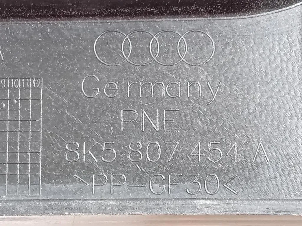 Sostegno Interno Paraurti POST SX 8K5 807 454 A Audi A4 8K2 2012