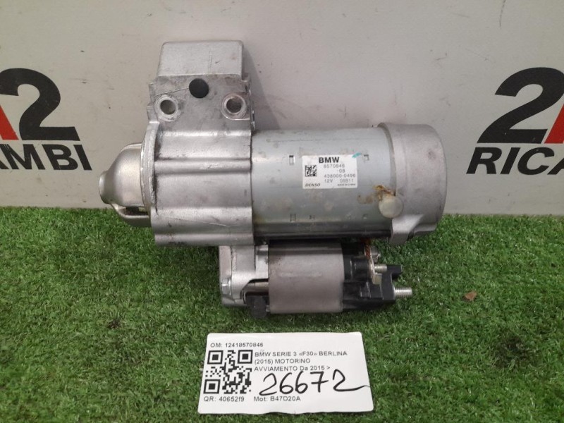 Motorino Avviamento 12418570846 Bmw Serie 3 F30 Berlina 2015