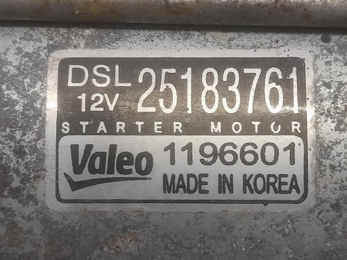 Motorino Avviamento 25183761 Chevrolet Orlando 2011