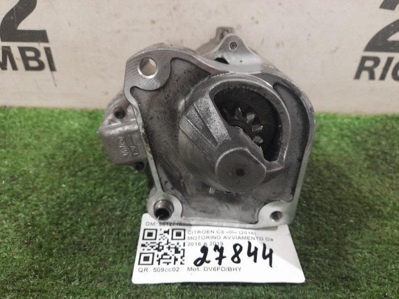 Motorino Avviamento 9812715380 Citroen C3 III 2016
