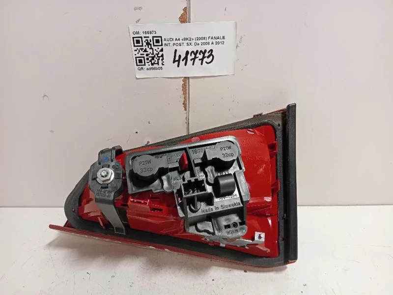 Fanale INT POST SX 166973 Audi A4 8K2 2008