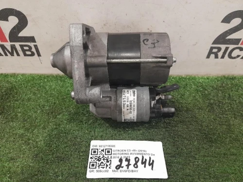 Motorino Avviamento 9812715380 Citroen C3 III 2016