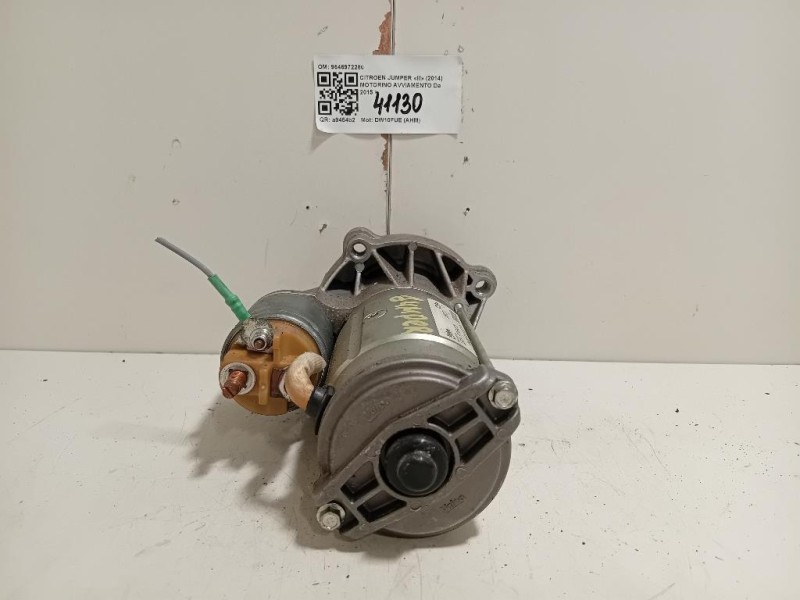 Motorino Avviamento 9646972280 Citroen Jumper III 2014