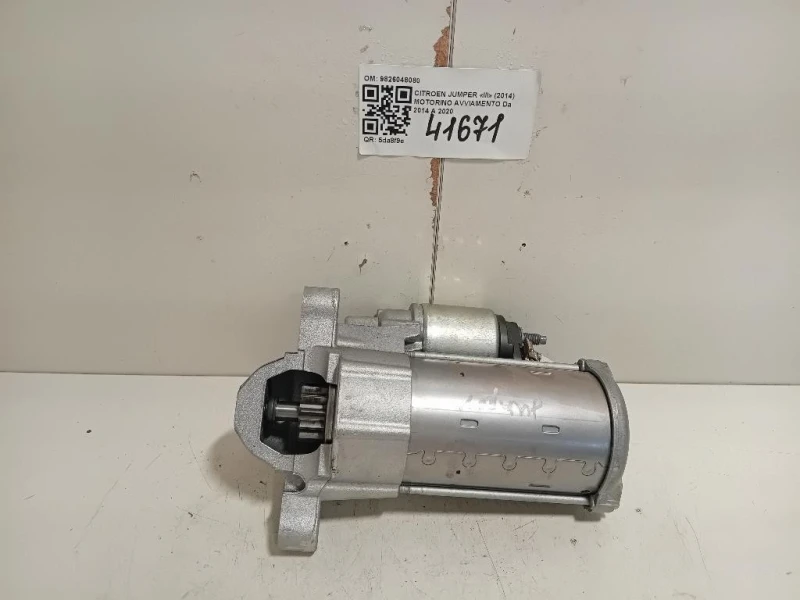 Motorino Avviamento 9826048080 Citroen Jumper III 2014