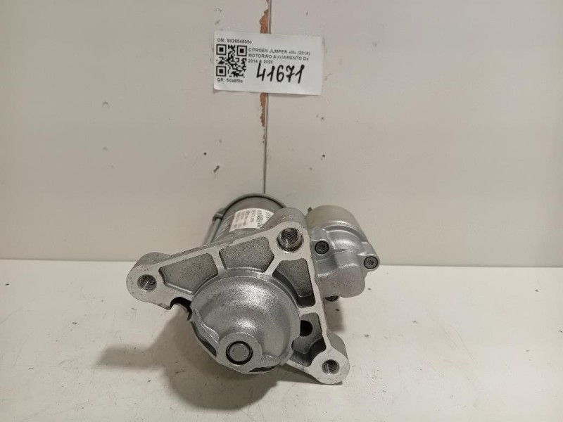 Motorino Avviamento 9826048080 Citroen Jumper III 2014