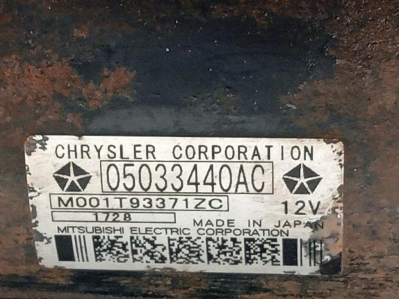 Motorino Avviamento 05033440AC Dodge Journey 2009