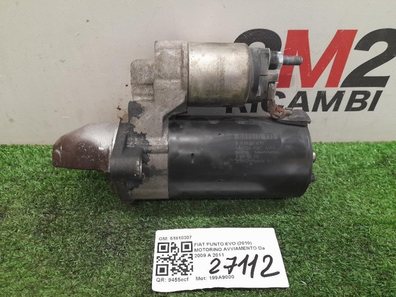 Motorino Avviamento 51810307 Fiat Punto EVO 2010