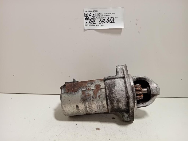 Motorino Avviamento 36000-2F350 Hyundai Santa FÉ IV 2015