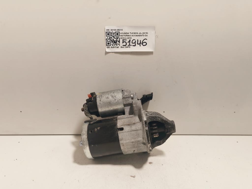 Motorino Avviamento 36100-2B210 Hyundai Tucson II 2015