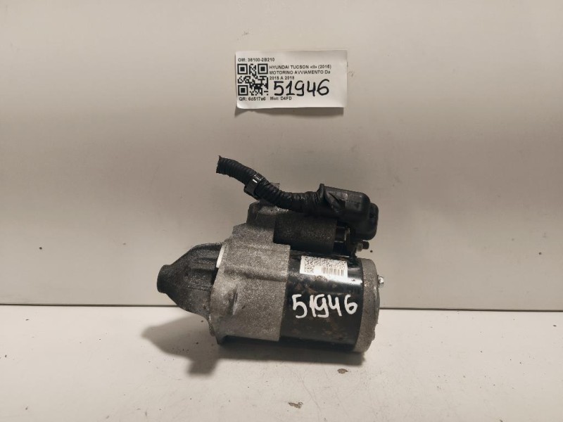 Motorino Avviamento 36100-2B210 Hyundai Tucson II 2015