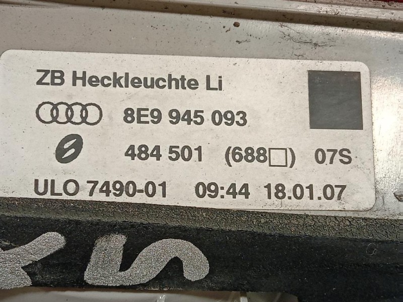 Fanale INT POST SX 8E9 945 093 Audi A4 8K2 2012
